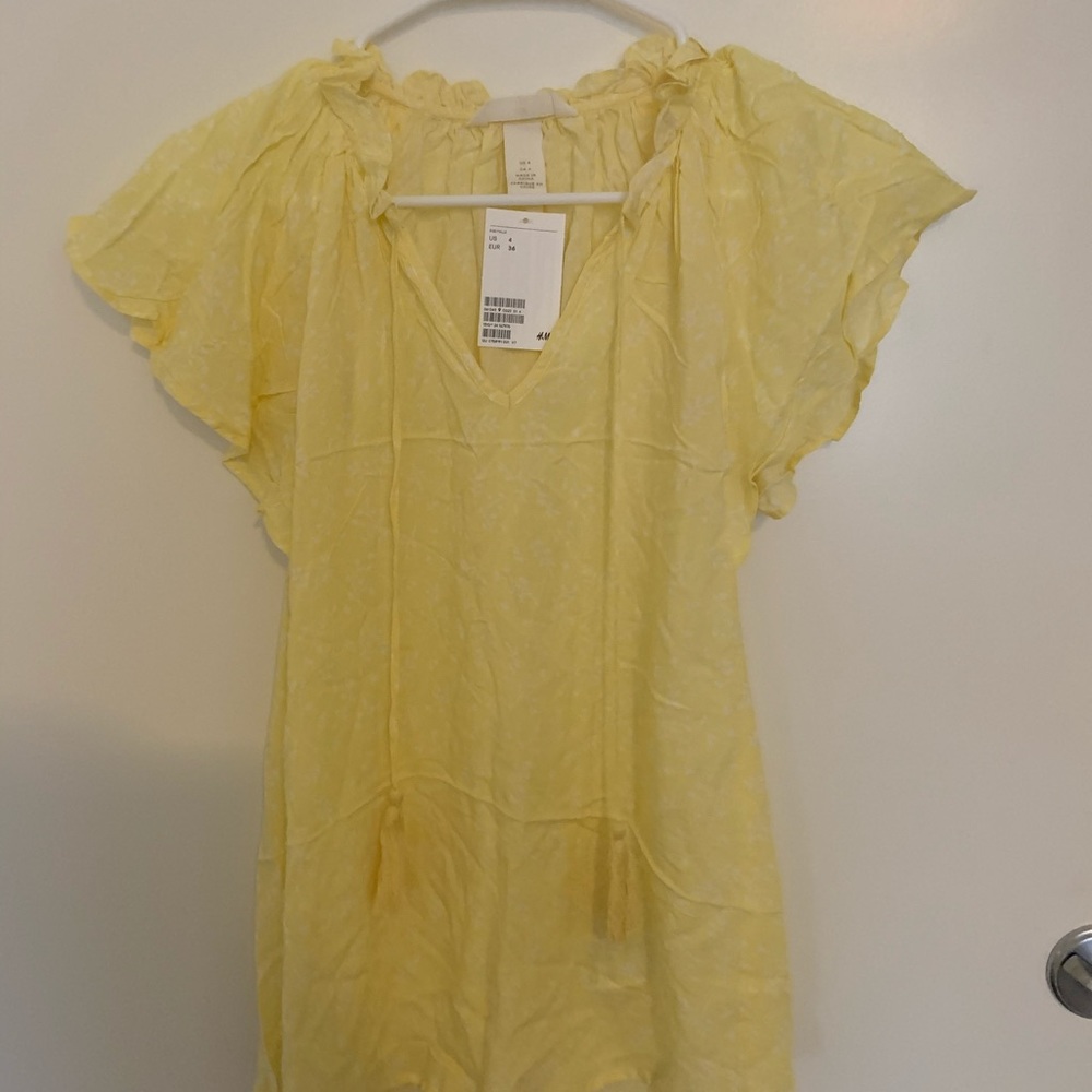 Yellow H & M blouse